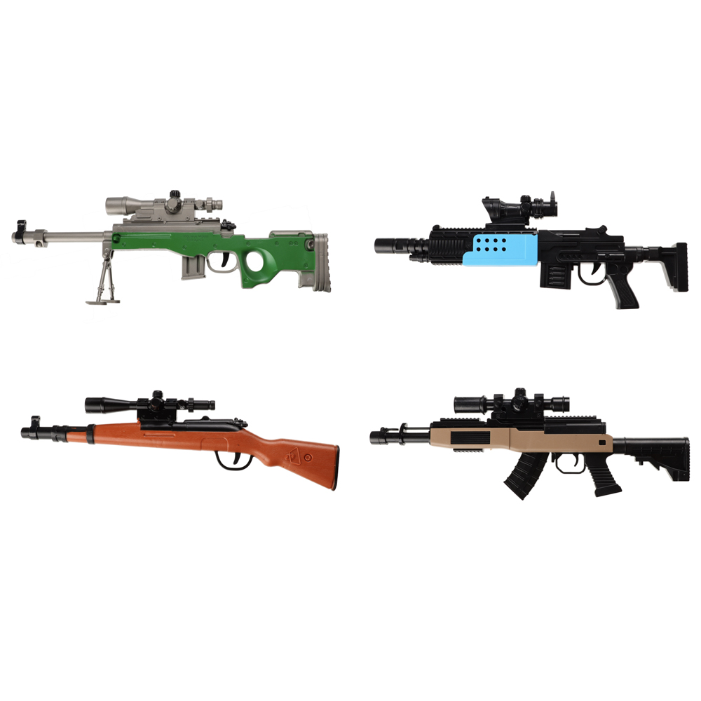 ИГРОЛЕНД Мини-оружие с пулями гидрогель, ABS, 31,5х10,5х2,7см, 4 дизайна, арт.№ 261-692