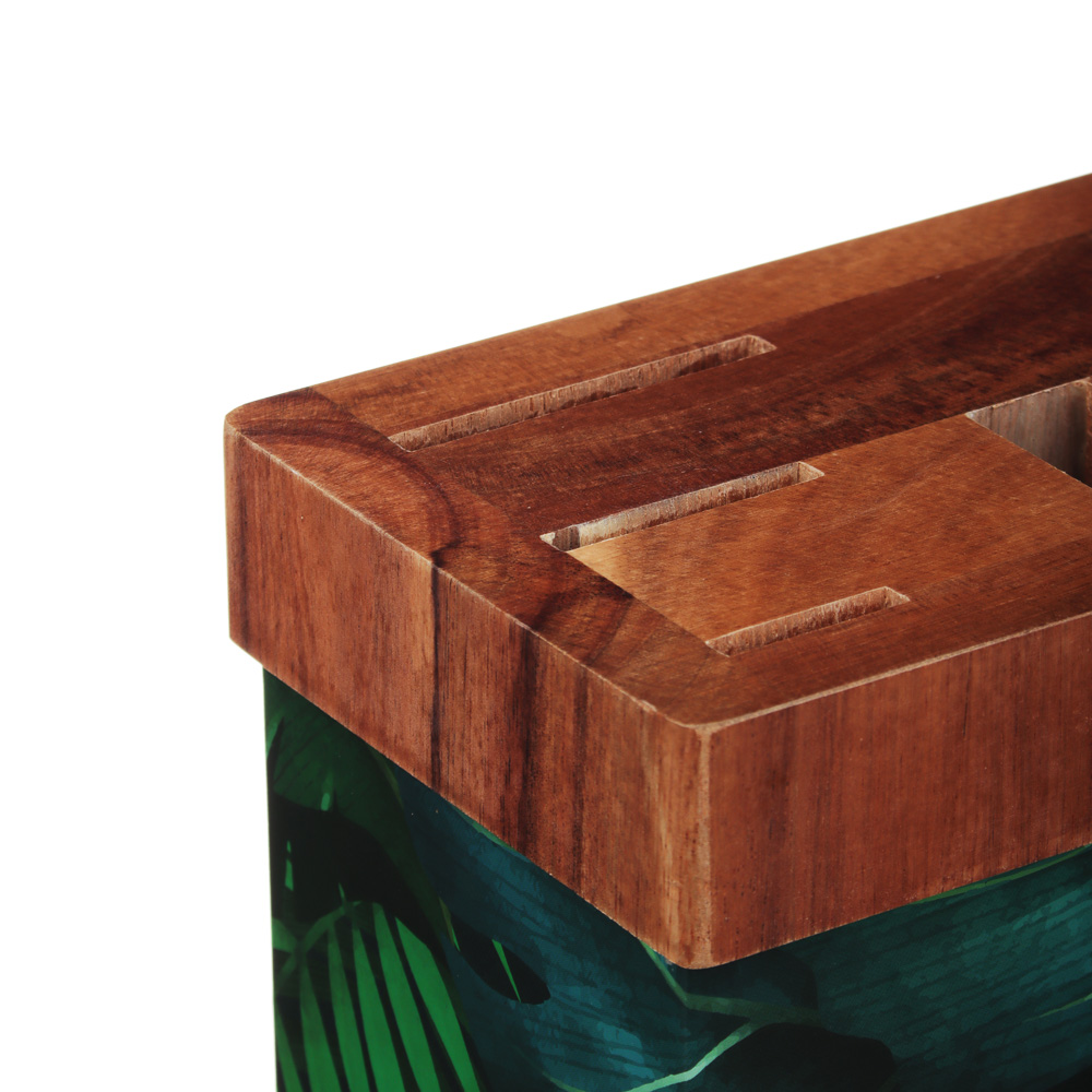 SATOSHI Подставка для ножей Пальмы, картон, дерево, арт.№ 803-364