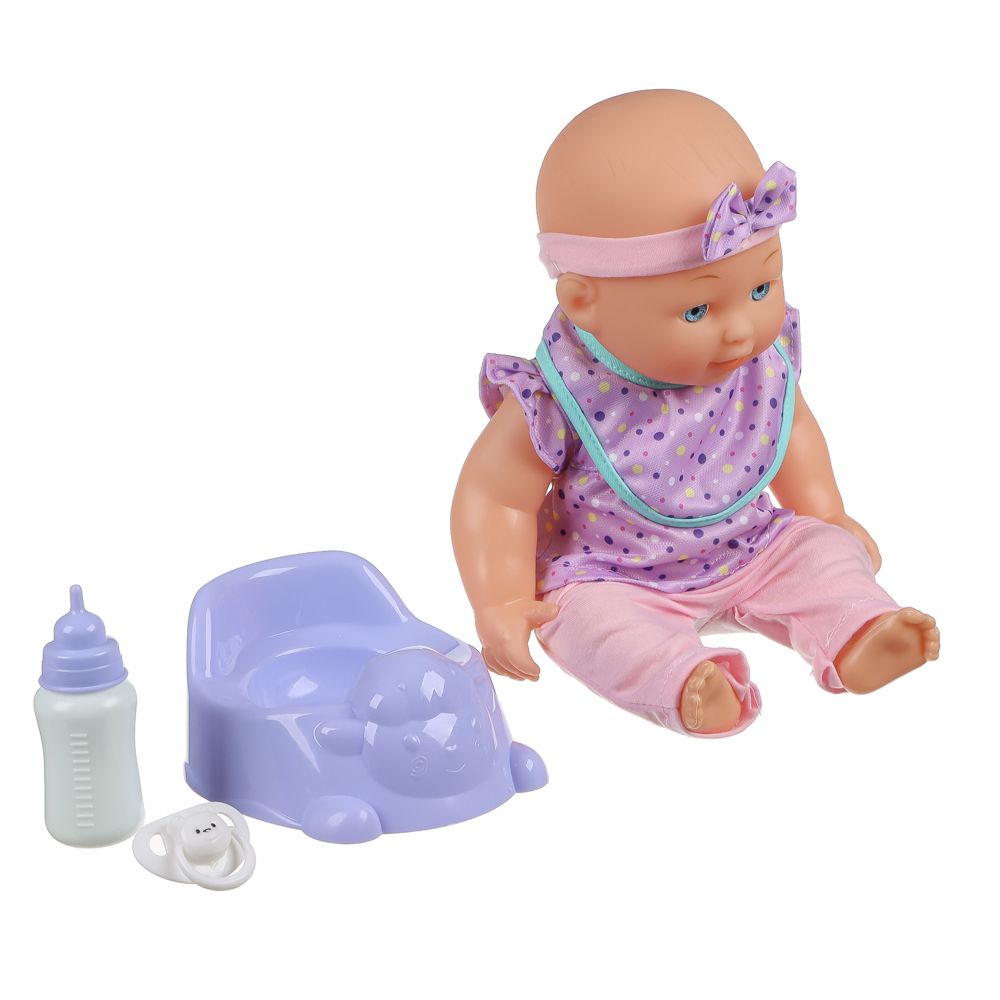 ИГРОЛЕНД Пупс 30 см с акс., PVC, PP, ABS, полиэстер, 24,8x10,5x33 см, арт.№ 436-166