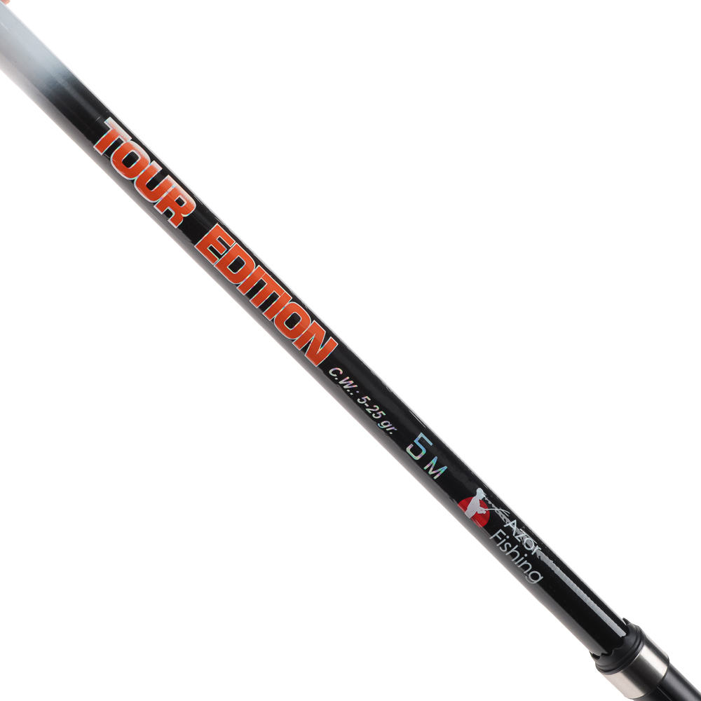 AZOR FISHING Удочка с кольцами "Тур", телескоп., файбергласс, 5,0м, тест 5-25гр., арт.№ 149-103