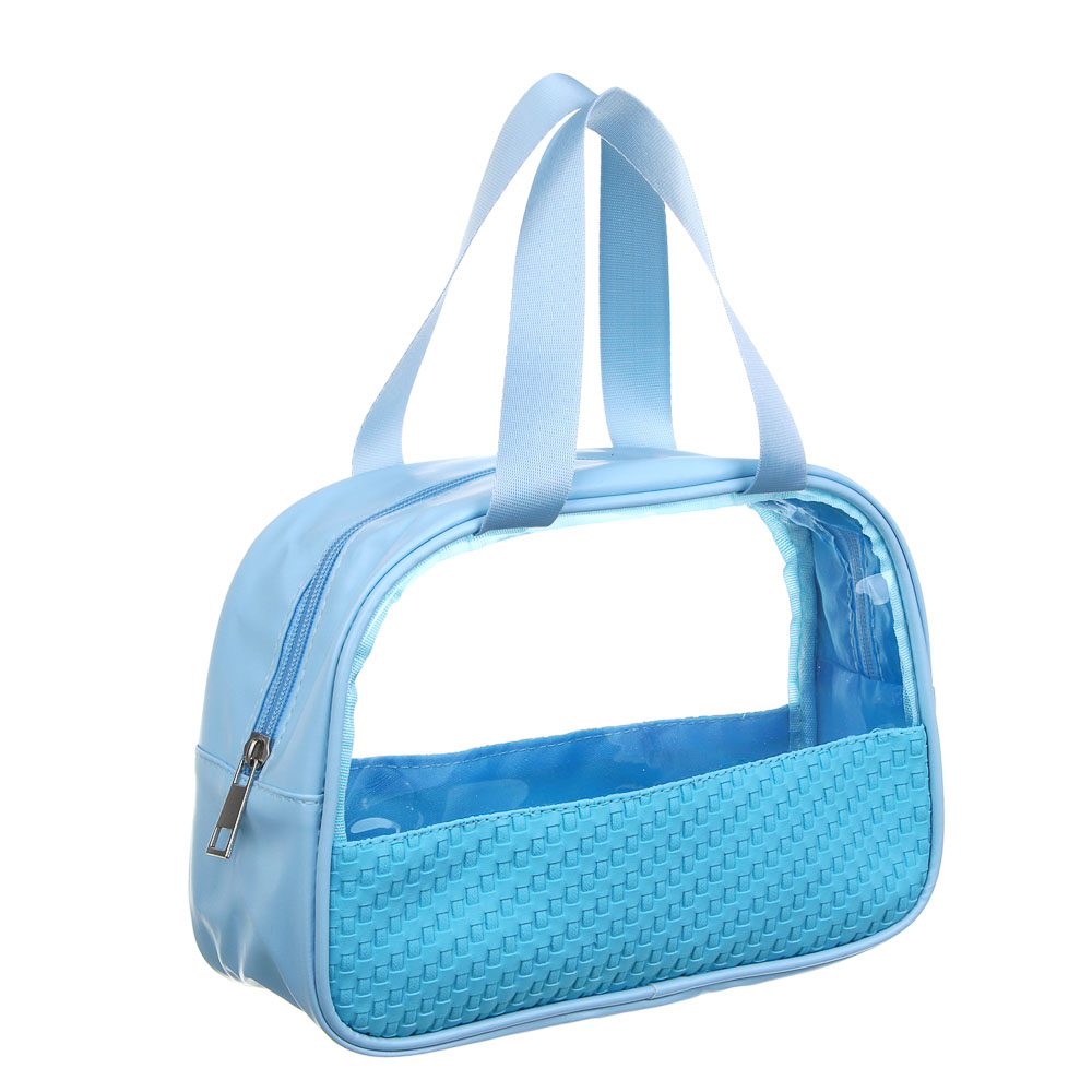 ЮL Косметичка банная с ручками, ПВХ, 24,5х16,5х7см, 3 цвета, арт.№ 364-258