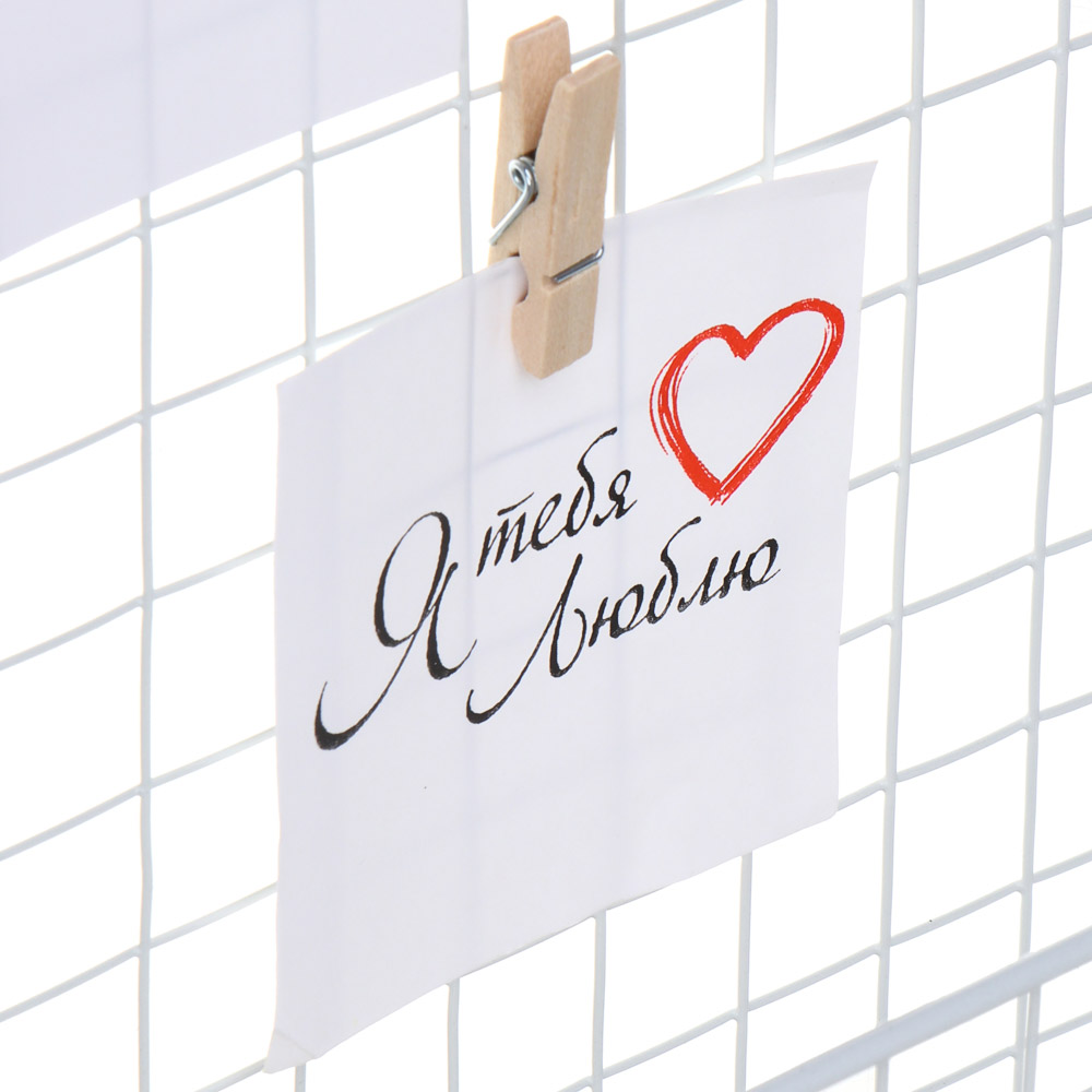 Полка настенная декоративная с открытками, 20х8х28 см, металл, арт.№ 510-233