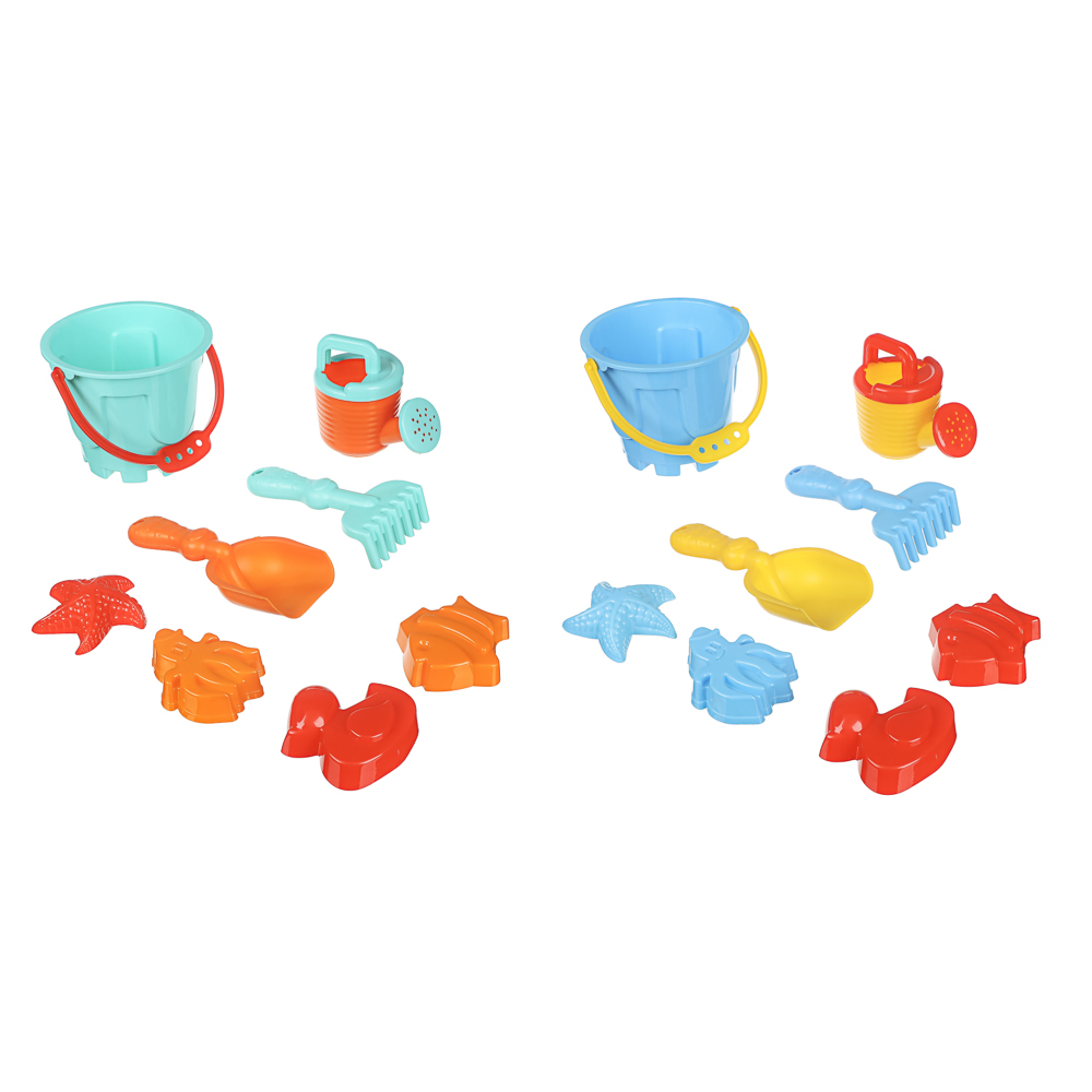 Набор для игры в песке "Башня", ИГРОЛЕНД, 8 предметов, пластик, для детей 3+, арт.№ 430-143
