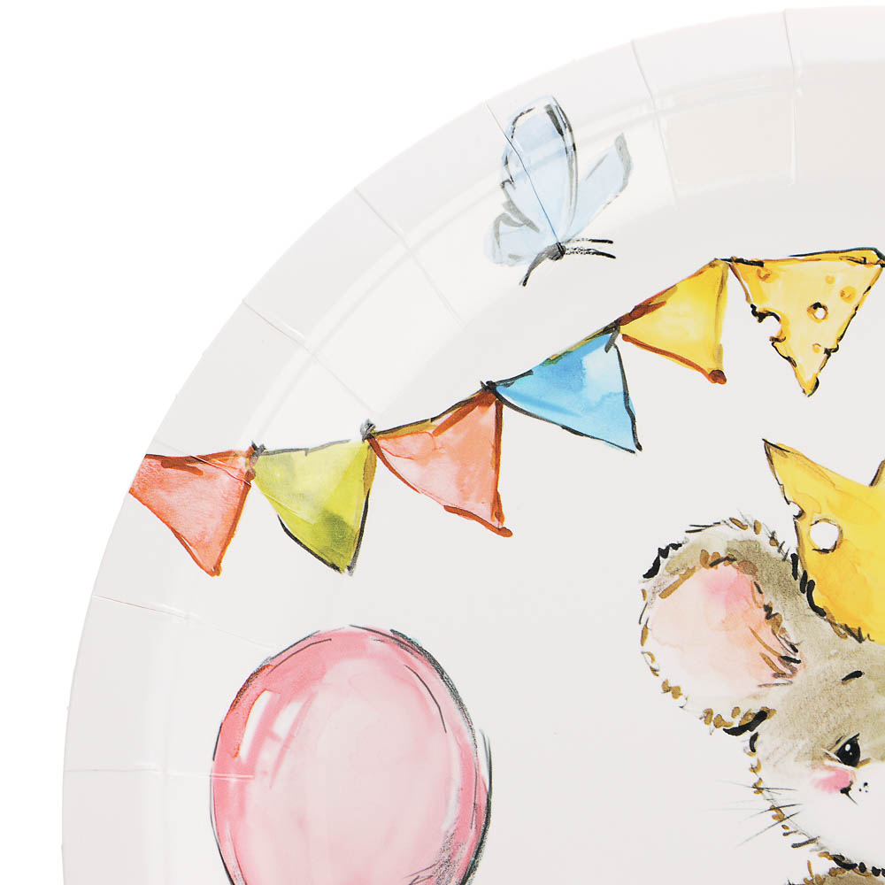 Тарелка С ДР Мышонок 23см 6шт/G, арт.№ 530-434