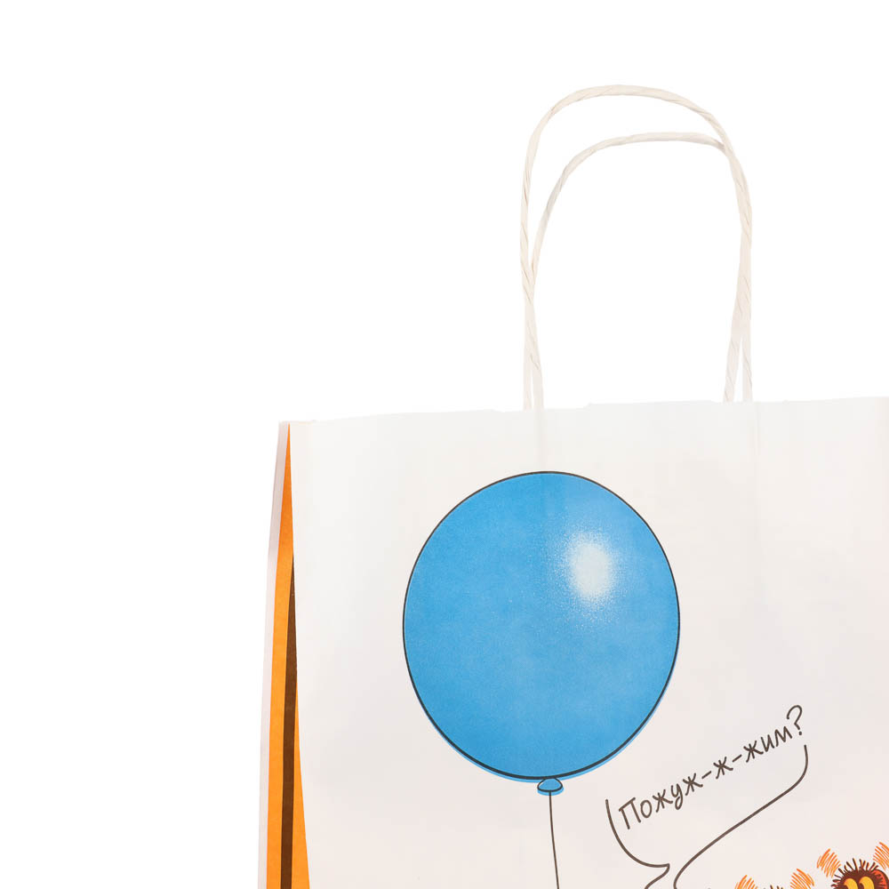 Пакет подарочный с кручеными ручками L 24х14х30см, "Винни-Пух. Пожуж-ж-жим", в ассортименте, арт.№ 507-492