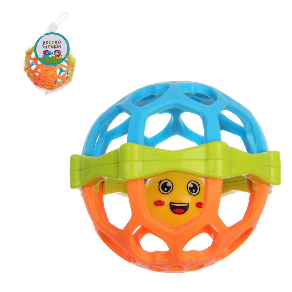 Игрушка развивающая для малышей "Шарик", PP, TPE, 10х10х10см, арт.№ 889-101