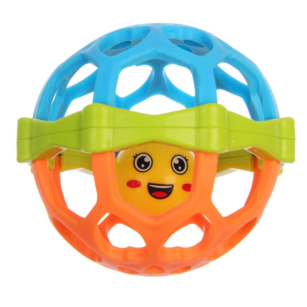 Игрушка развивающая для малышей "Шарик", PP, TPE, 10х10х10см, арт.№ 889-101