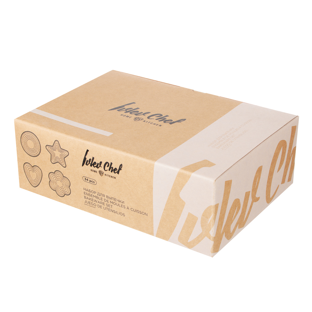 Ivlev Chef Fusion Набор кондитерских принадлежностей для выпечки 34пр в контейнере, арт.№ 881-221