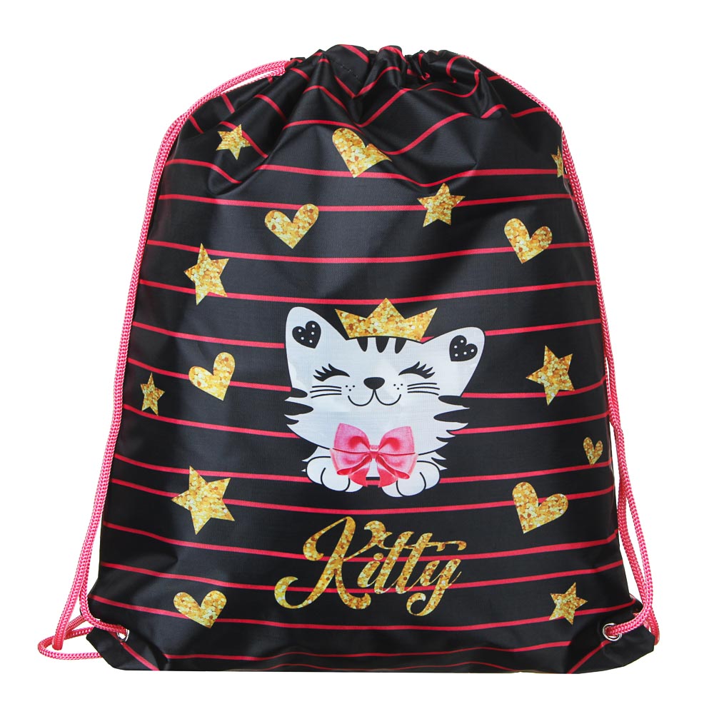 Ройал Китти Мешок для сменной обуви, на завязках 34,8x41,5см, полиэстер, арт.№ 233-068