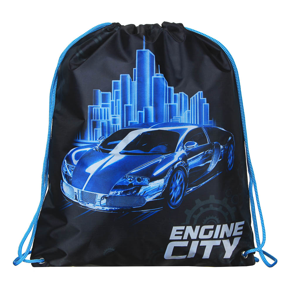 Энджин Сити Мешок для сменной обуви, на завязках 34,8x41,5см, полиэстер, арт.№ 233-069