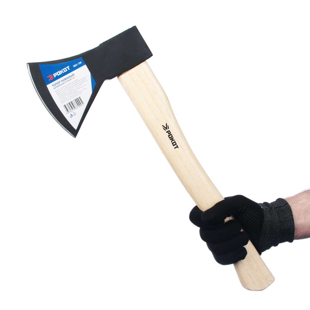 РОКОТ Топор кованый с деревянной ручкой 900г, арт.№ 662-139