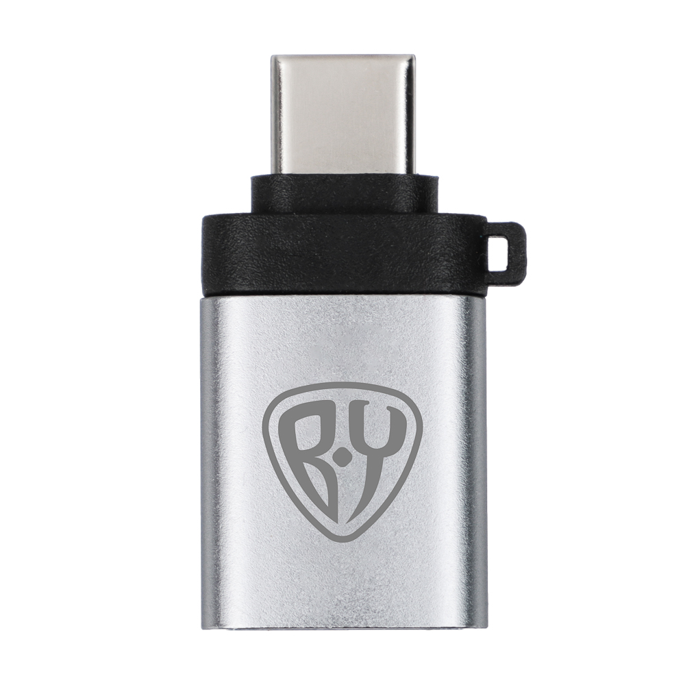 Адаптер-переходник USB3.0-Type C BY, цвет металлик, арт.№ 470-092