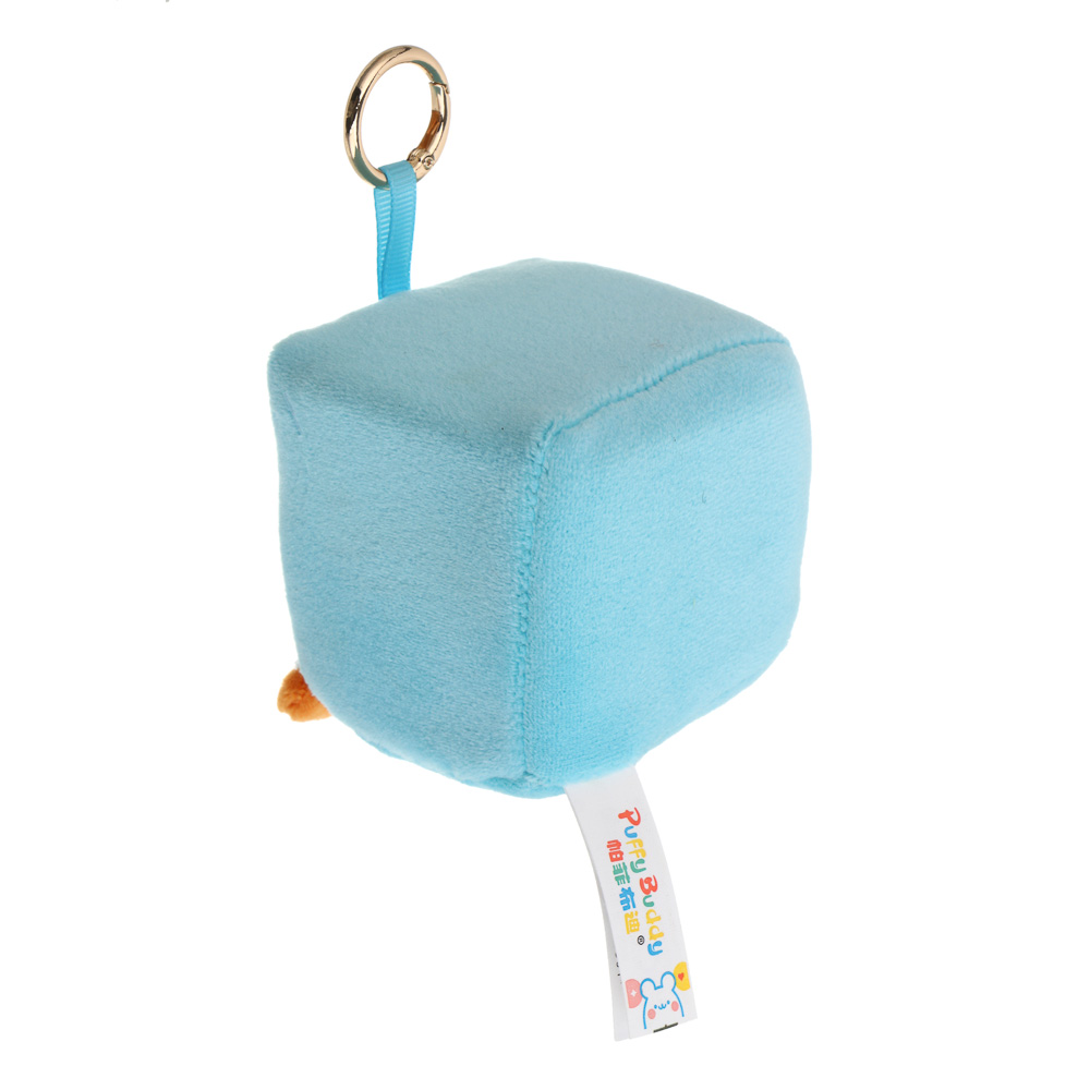 Брелок-подвеска мягкий "Зверокубик" 7 см, PU, полиэстер, металл, тм ИГРОЛЕНД, 1811-36, арт.№ 264-569