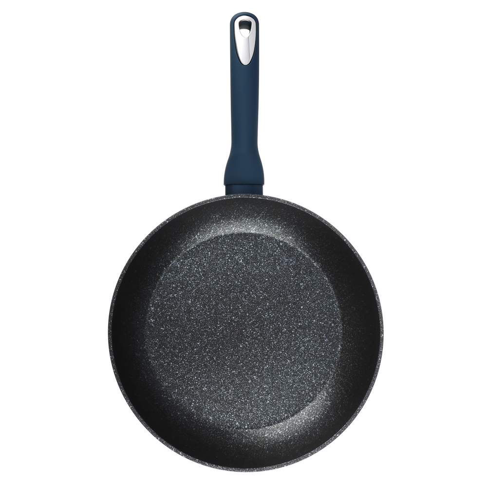 SATOSHI Ривьера Сковорода литая d28см, антипригарное покрытие мрамор, индукция, арт.№ 846-726