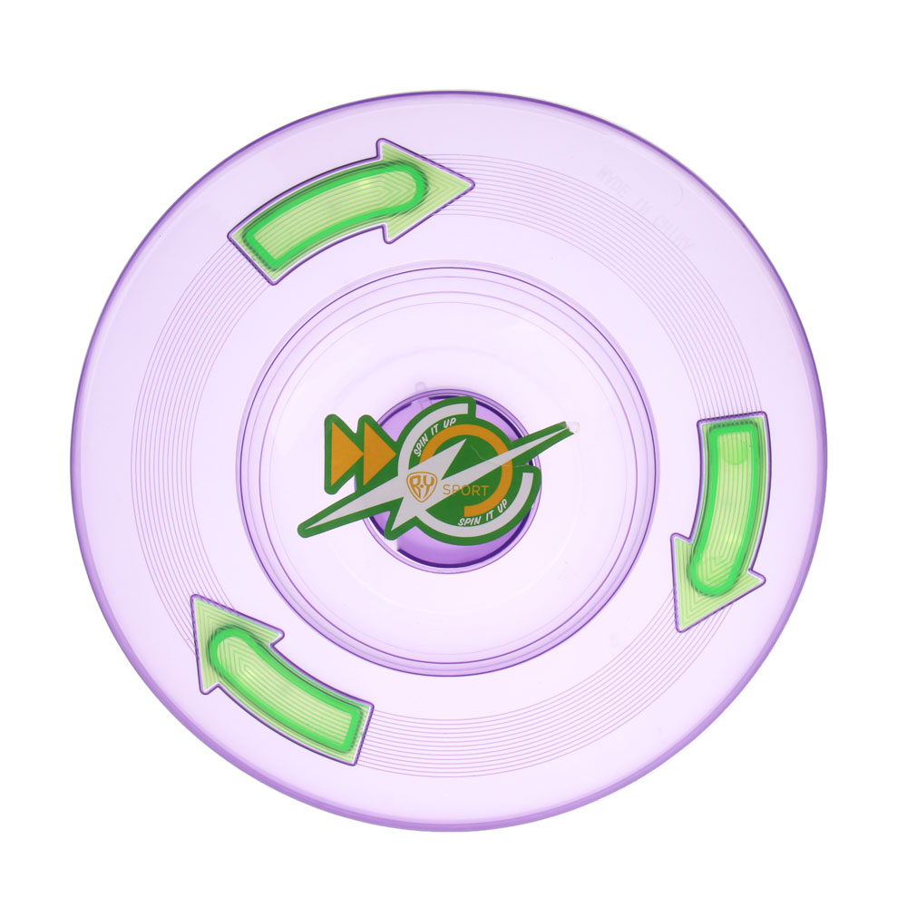 Тарелка летающая "Фрисби", тм BY SPORT, 20см, 3LED диода, питание 3xLR1130, пластик, арт.№ 134-147