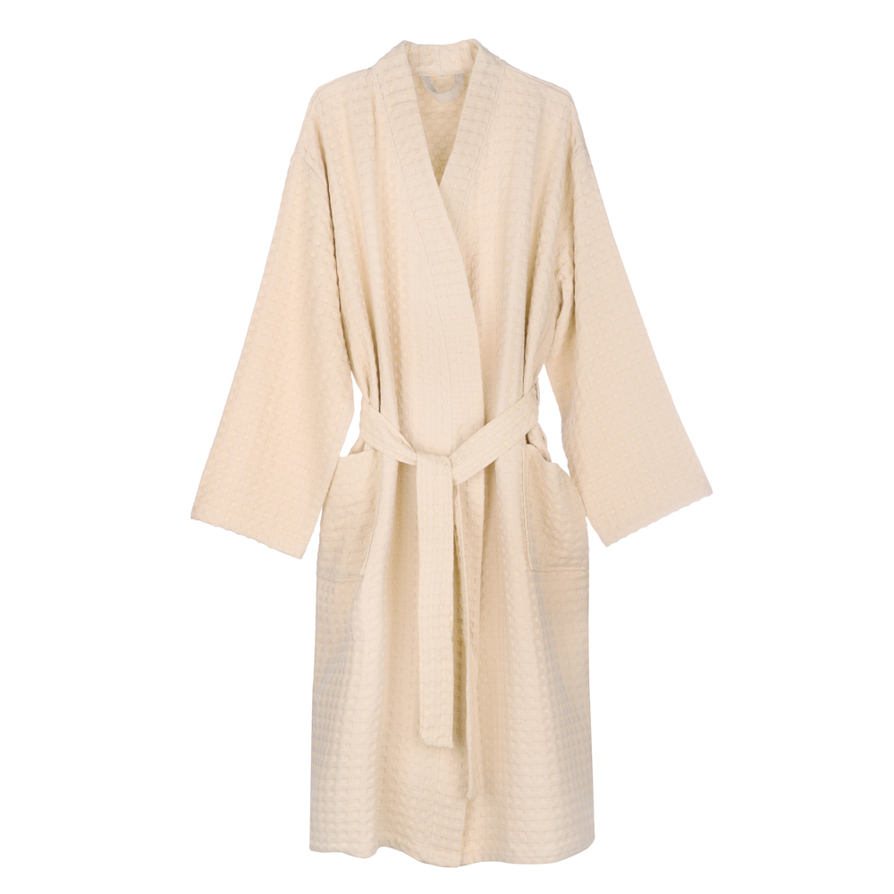 Халат вафельный one size PROVANCE Монблан, 100% хлопок, 300 г/м2, бежевый, арт.№ 484-201