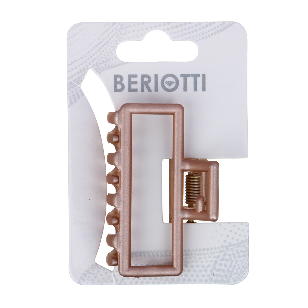 BERIOTTI Краб для волос, металл, пластик, 5см, 2 дизайна, 4426-9, арт.№ 324-110