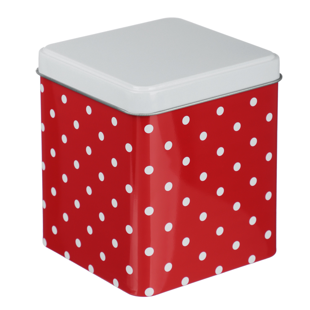 Банка для сыпучих продуктов тм VETTA, Горошек, 10x10x12см, жесть, арт.№ 828-360