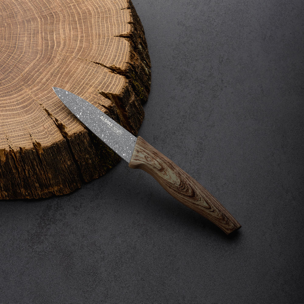 SATOSHI Алмаз Нож кухонный овощной 9см, нерж.сталь с антиналипающим покрытием, арт.№ 803-077