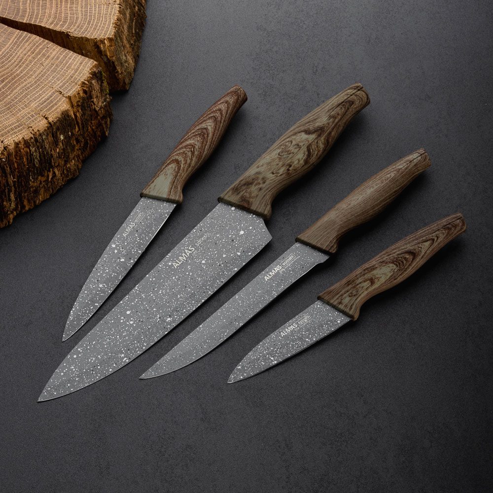 SATOSHI Алмаз Нож кухонный овощной 9см, нерж.сталь с антиналипающим покрытием, арт.№ 803-077