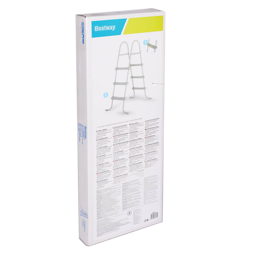 BESTWAY Лестница для бассейна, сталь, 107см, 58335, арт.№ 107-219