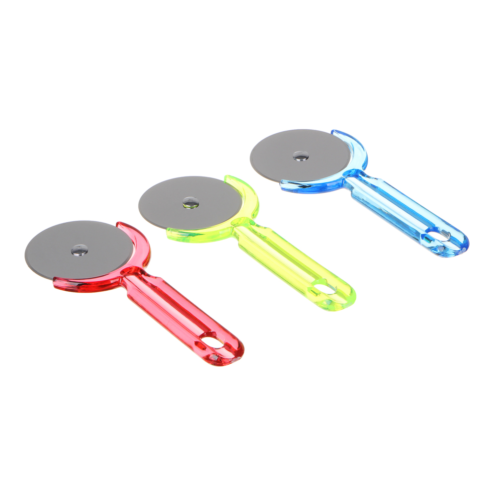 Нож для пиццы, 16,5х6,5см, полипропилен, нерж.сталь, 3 цвета, арт.№ 884-318