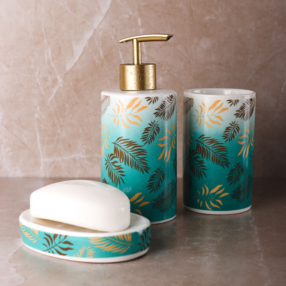 VETTA Стакан для ванной комнаты "Золотая лира", керамика, 2 диз., арт.№ 463-928