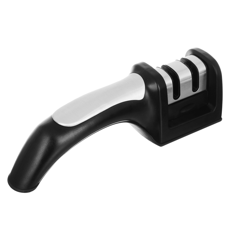 Ножеточка универсальная для черновой и финальной заточки 19х5х6см, нерж.сталь, полипропилен, арт.№ 884-023