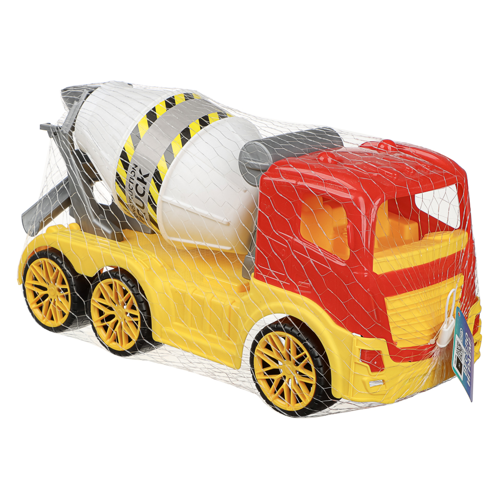 Бетономешалка игрушечная тм ИГРОЛЕНД, пластик, 43х19х18 см, для детей 3+, арт.№ 292-499