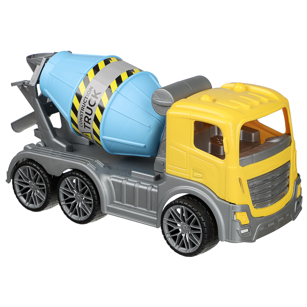 Бетономешалка игрушечная тм ИГРОЛЕНД, пластик, 43х19х18 см, для детей 3+, арт.№ 292-499