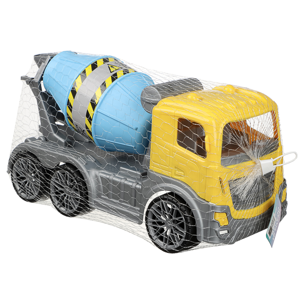 Бетономешалка игрушечная тм ИГРОЛЕНД, пластик, 43х19х18 см, для детей 3+, арт.№ 292-499