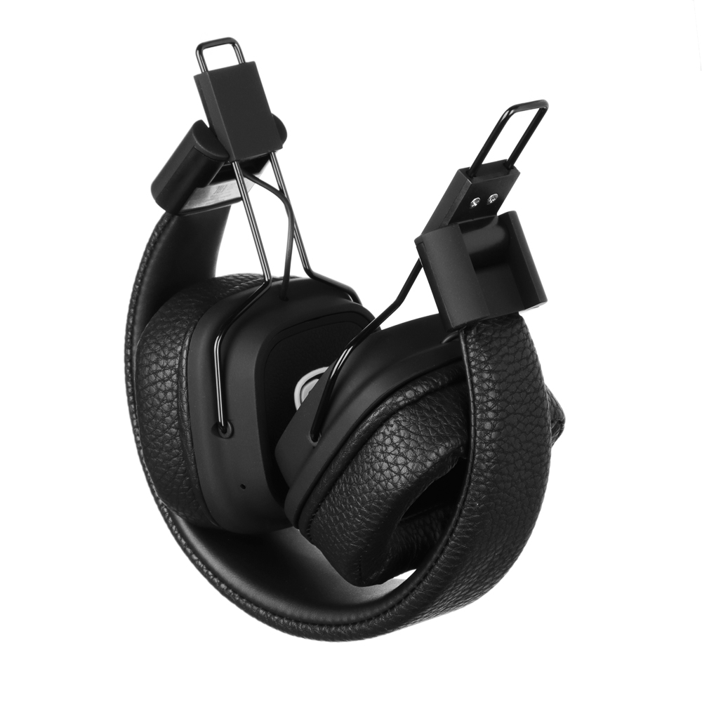 Наушники беспроводные накладные BY Solo, кожаное оголовье, 400мАч, BT5.0, арт.№ 410-238