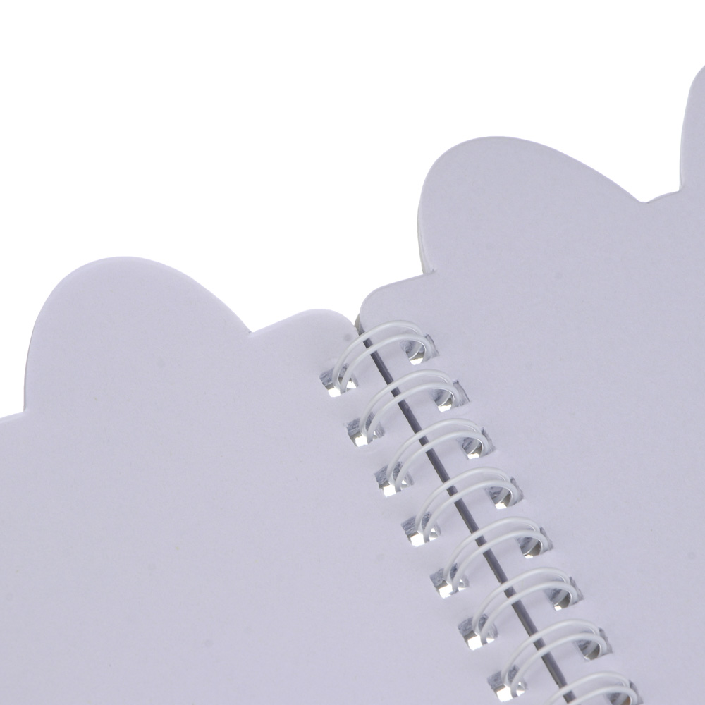 Записная книжка фигурная на спирали А6, 60л, "Друзья Товарищи", обложка картон, глиттер, 2 дизайна, арт.№ 557-114