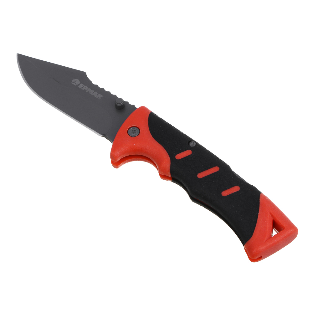 Нож туристический складной тм ЕРМАК, 22,5(9,7х0,35)см, ручка двухкомпонентная, арт.№ 633-006