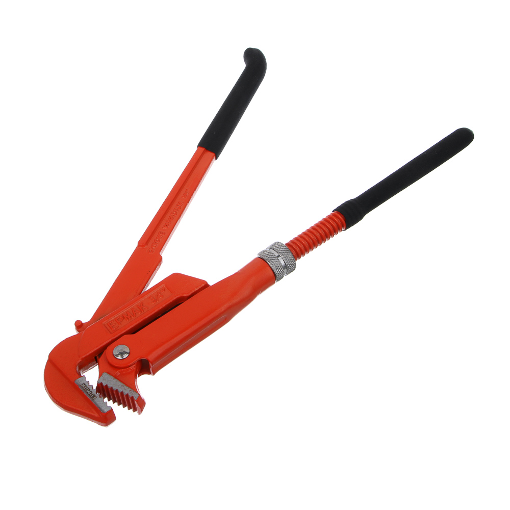 ЕРМАК Ключ трубный рычажный прямые губы, р-р 3/4", арт.№ 655-009