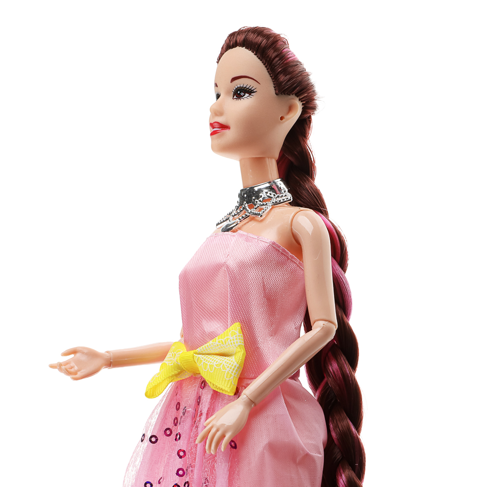 Кукла в коротком платье шарнирная, 29 см, PP, PVC, полиэстер, тм ИГРОЛЕНД, арт.№ 267-921