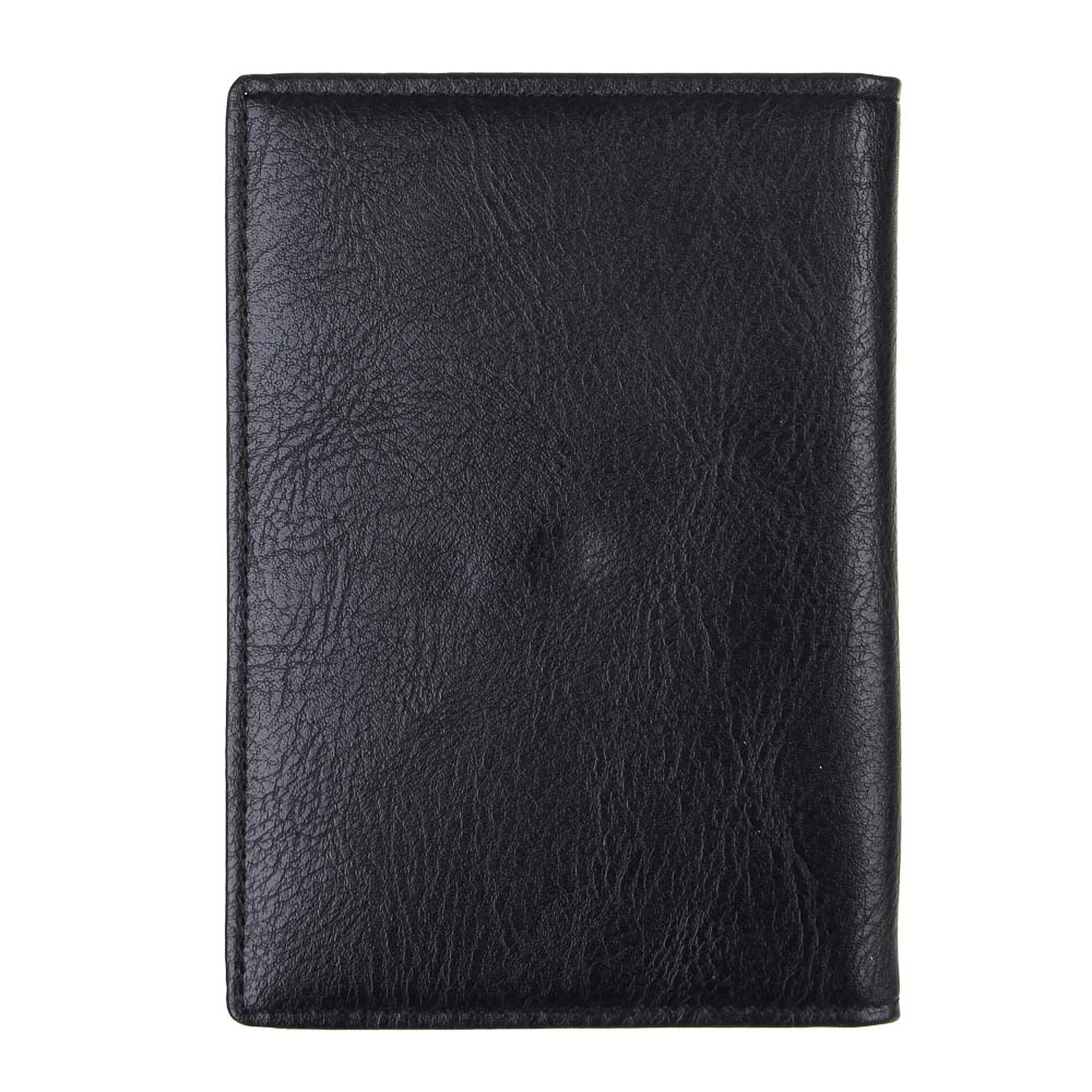 ЮL Даркус Набор портмоне с жестким картхолдером и обложка для паспорта, полиуретан, черный, КЖ24-46, арт.№ 303-056