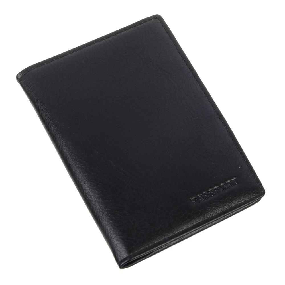 ЮL Даркус Набор портмоне с жестким картхолдером и обложка для паспорта, полиуретан, черный, КЖ24-46, арт.№ 303-056