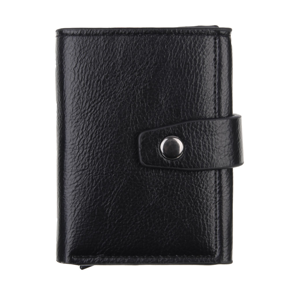 ЮL Даркус Набор портмоне с жестким картхолдером и обложка для паспорта, полиуретан, черный, КЖ24-46, арт.№ 303-056