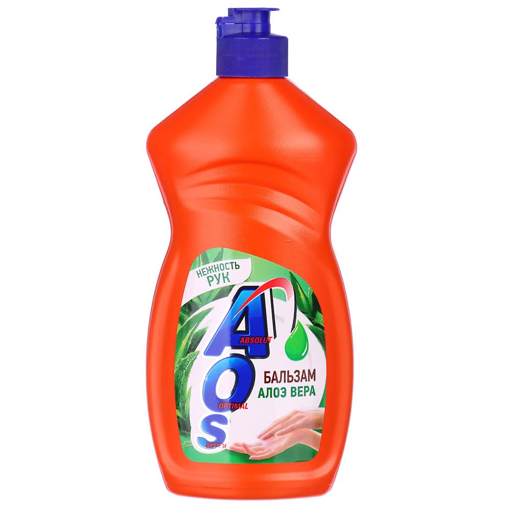 Бальзам для мытья посуды AOS Алоэ вера, п/б, 400г, арт.№ 992-066