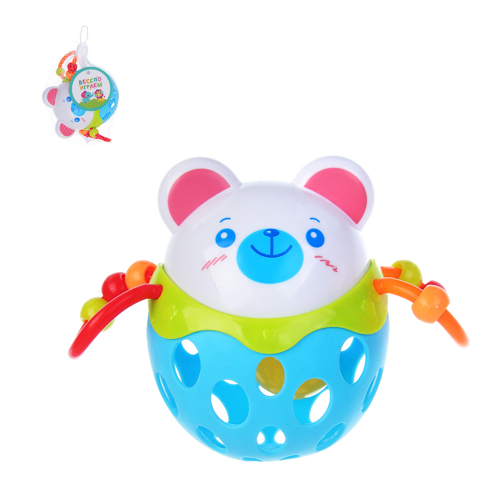 Игрушка развивающая для малышей "Медвежонок", PP, TPE, 14х7х10.5см, арт.№ 889-102