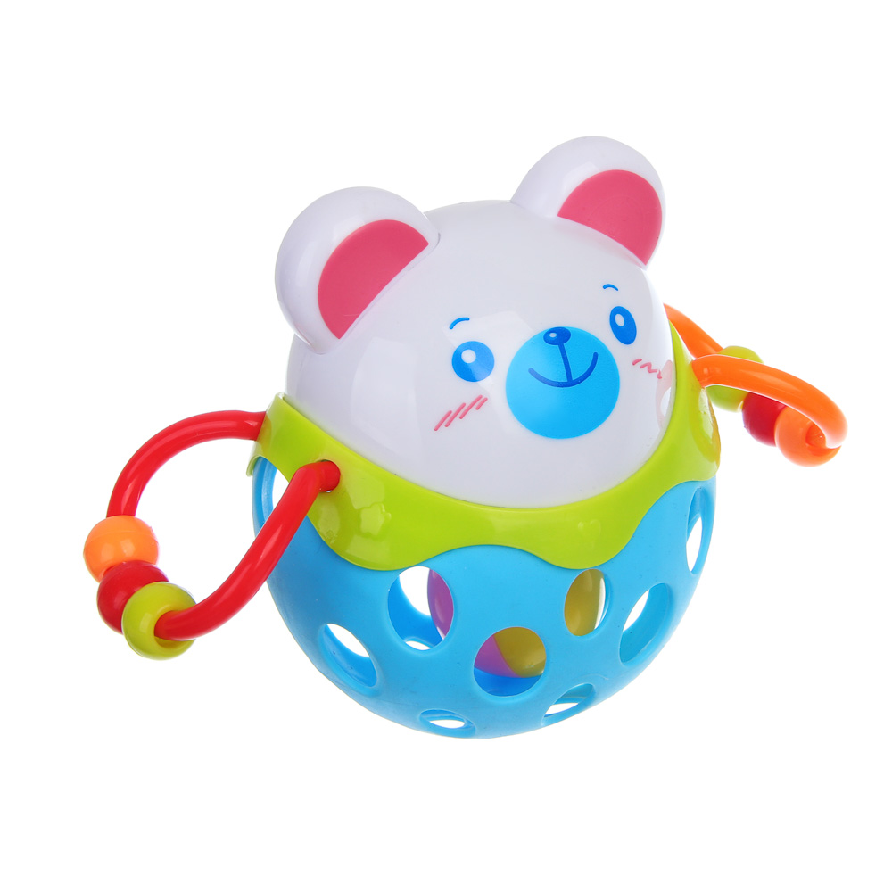 Игрушка развивающая для малышей "Медвежонок", PP, TPE, 14х7х10.5см, арт.№ 889-102