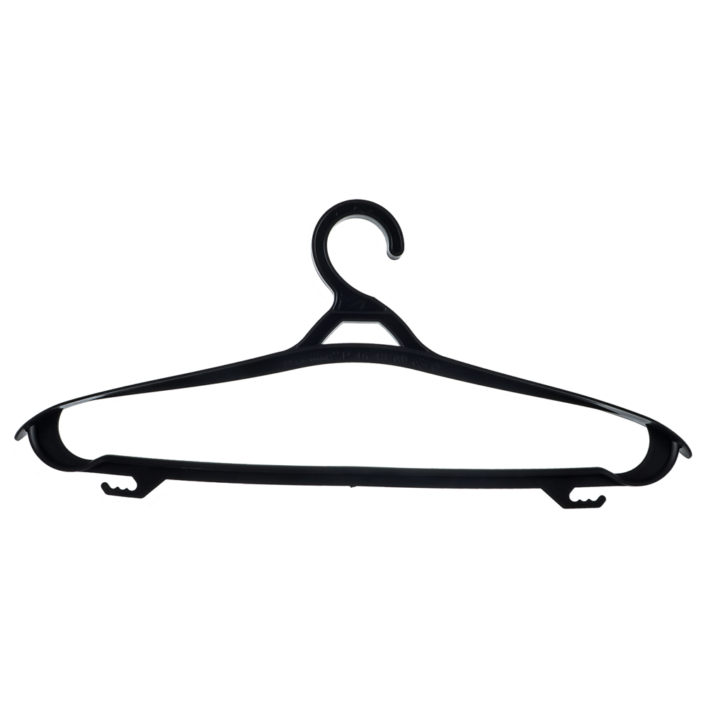 Вешалка для одежды, пластик, р.46-48, черная, Р2901, арт.№ 456-066
