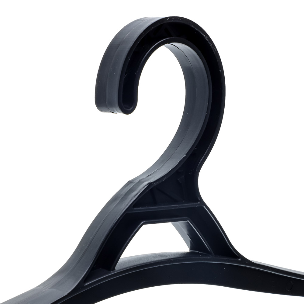 Вешалка для одежды, пластик, р.46-48, черная, Р2901, арт.№ 456-066