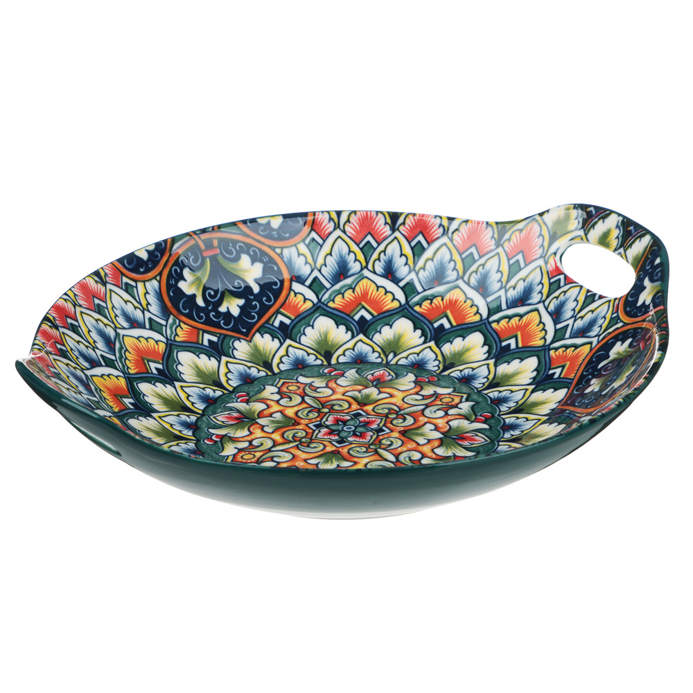 Блюдо с ручками 22х20х5см, тм MILLIMI Ориентал, керамика, арт.№ 824-316