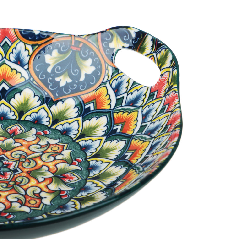 Блюдо с ручками 22х20х5см, тм MILLIMI Ориентал, керамика, арт.№ 824-316