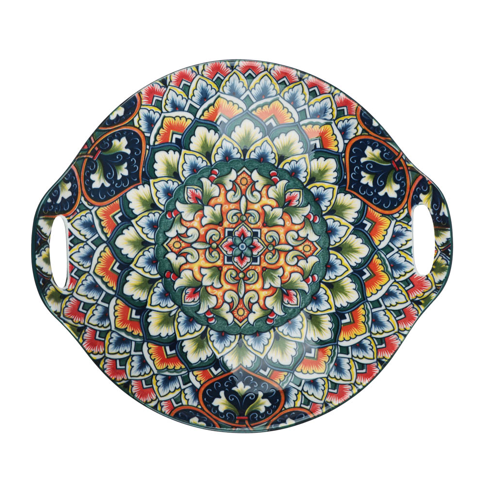 Блюдо с ручками 22х20х5см, тм MILLIMI Ориентал, керамика, арт.№ 824-316