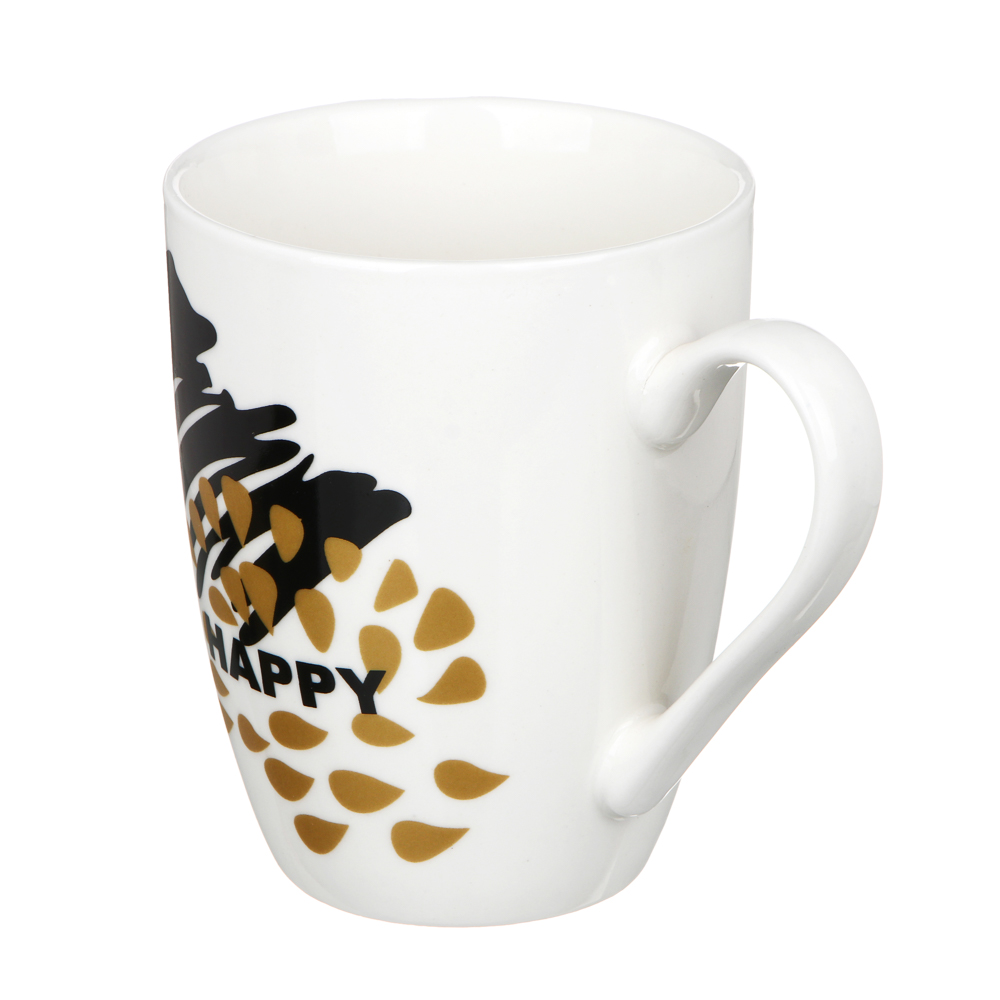 Кружка 350мл, фарфор, "Звезды", 4 дизайна, арт.№ 806-011