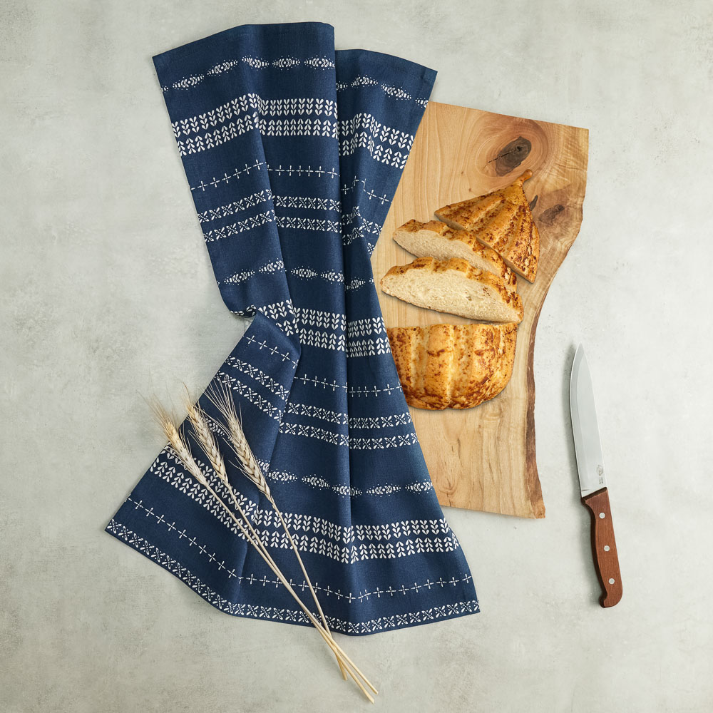 PROVANCE Нэви Полотенце кухонное, 40х60см, 100% хлопок, узор, 2 дизайна, арт.№ 434-159