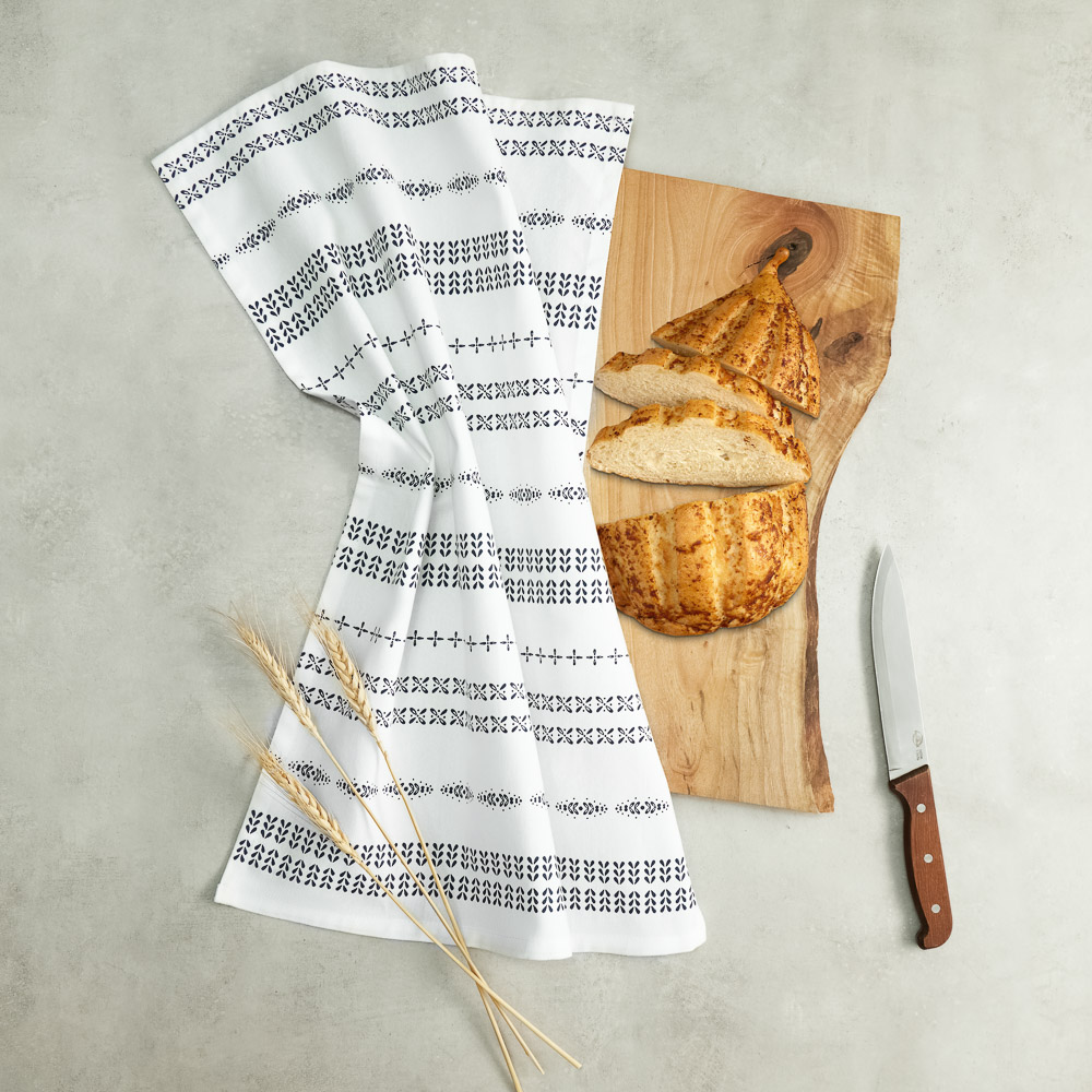 PROVANCE Нэви Полотенце кухонное, 40х60см, 100% хлопок, узор, 2 дизайна, арт.№ 434-159